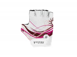 Ventura Childrens Bicycle Gloves – White / Pink