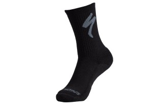Specialized Merino Midweight Tall Logo Socks – Black