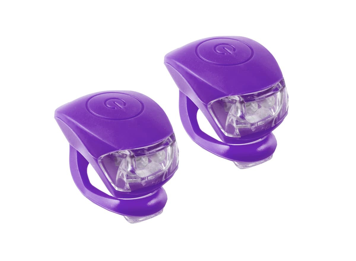 M-Wave Cobra IV Battery Flashing Light Set – Purple