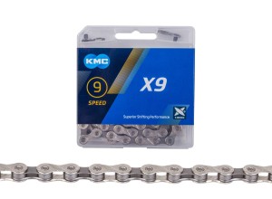 KMC X9 Chain – Silver (9-Speed)